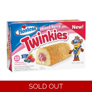 Hostess Mixed Berry Twinkies - 385g - 10 Cakes Box